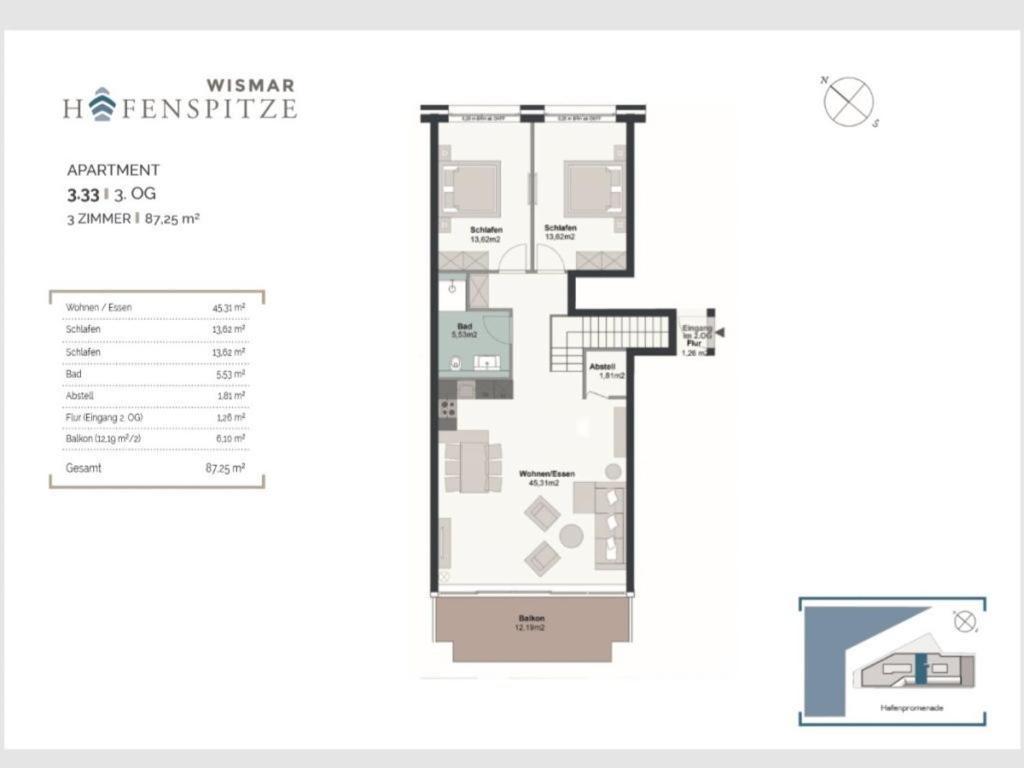 Hafenspitze App 33 Apartment Wißmar Екстериор снимка
